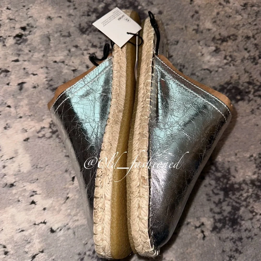ZARA Leather Espadrilles